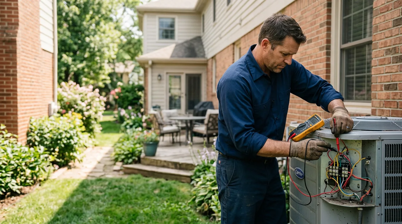 HVAC technician working near Petersburg, TX